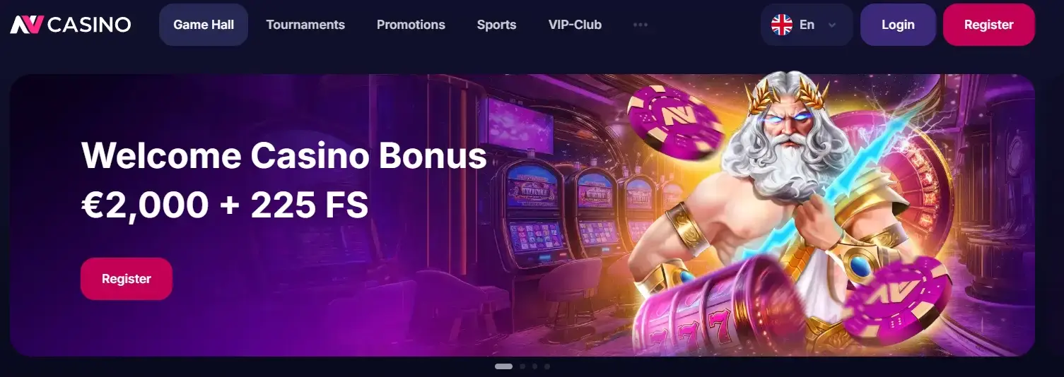 Banner NVcasino - Cel mai bun casino online